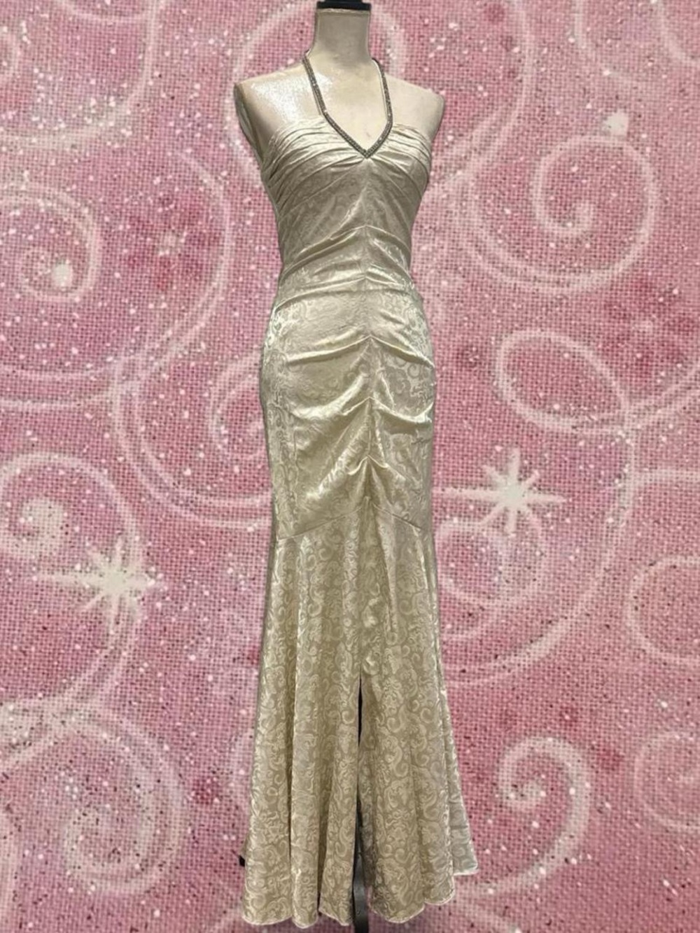Vintage 90s satin paisley gown 🤍